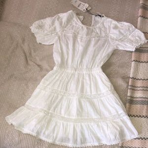 Short sleeve white Zara xs dress
